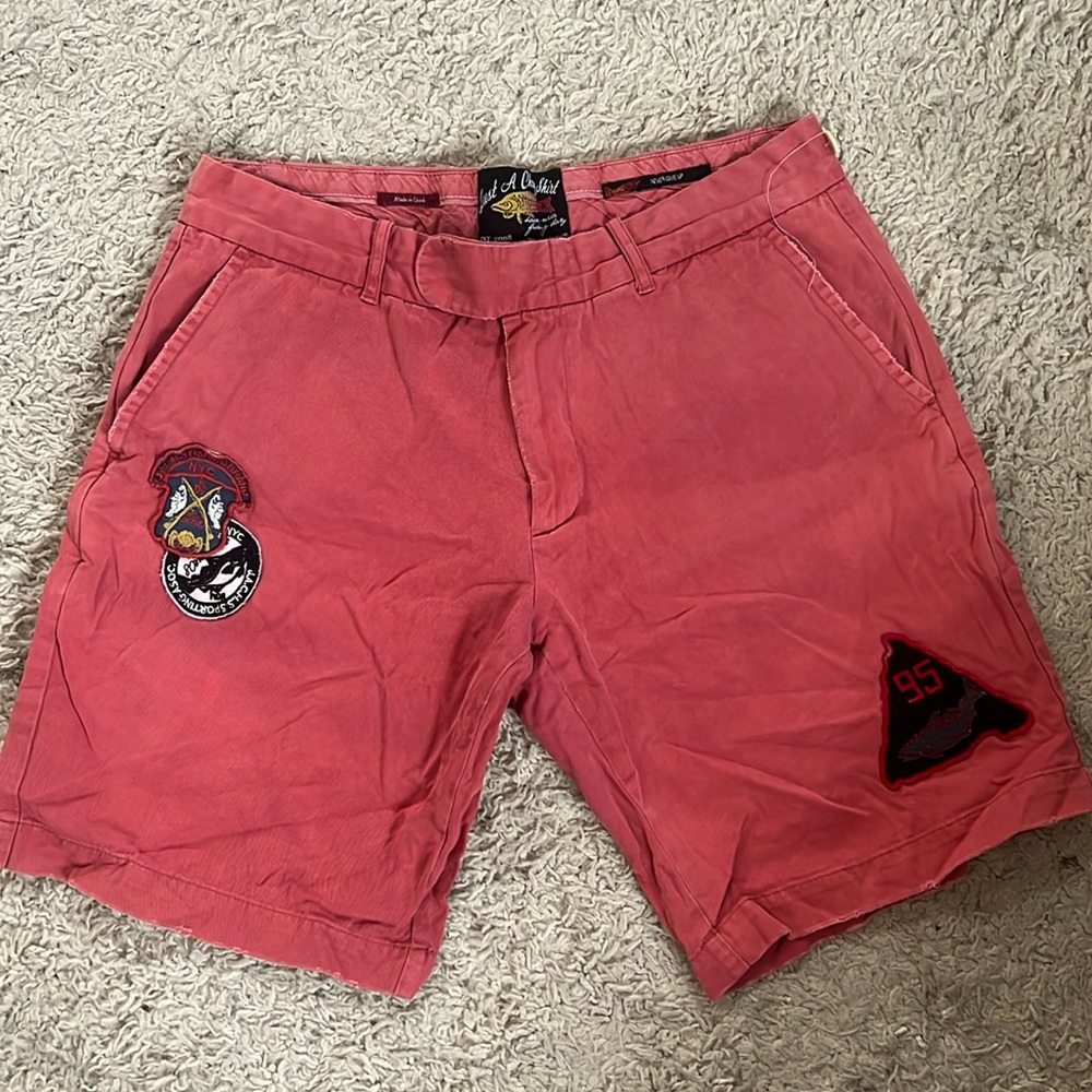Jachs NY Never Give Up Patch Fishing Shorts Size 34